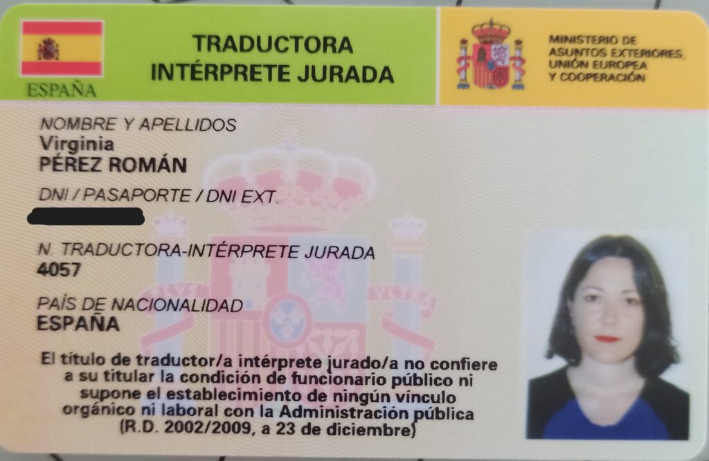 Legit Spanish sworn translator